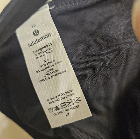 Lululemon Simply Strappy Bralette Black XS Extra Small NEW - Picture 7 of 9
